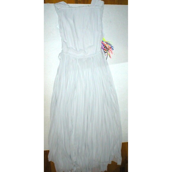 New Womens 8 NWT MSGM Dress Evening Gown Pale Light Gray Italy 44 Long Designer - Picture 2 of 8
